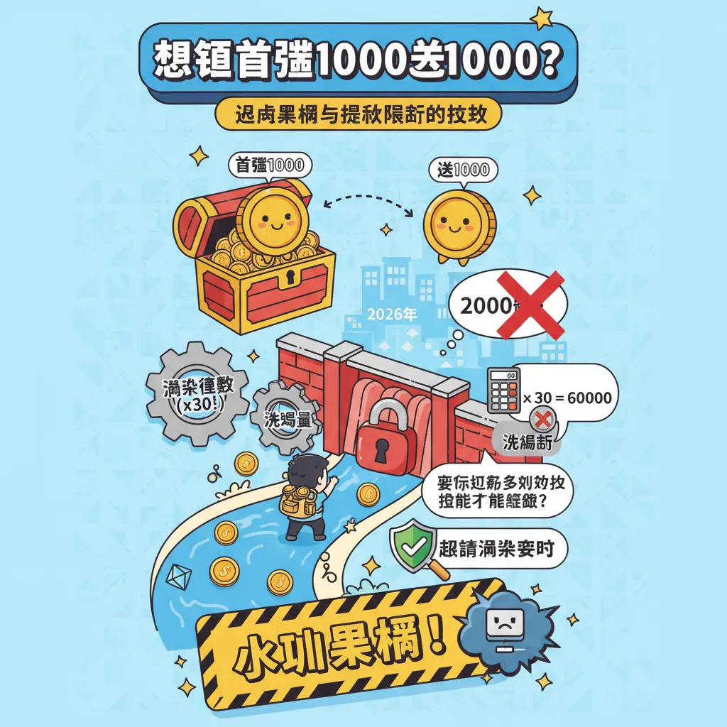 想領首儲1000送1000？避開黑網與提款限制的技巧