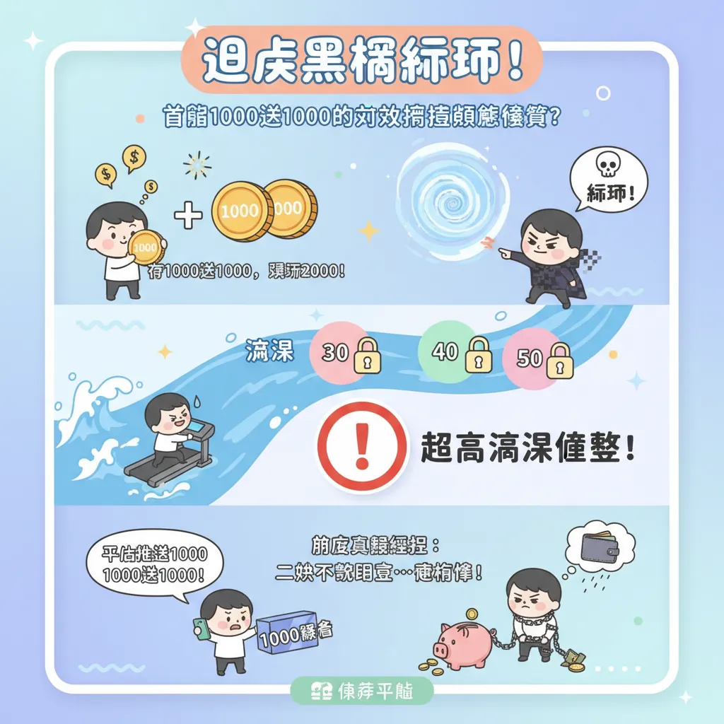 避開黑網陷阱！首儲1000送1000的有效投注額怎麼算？